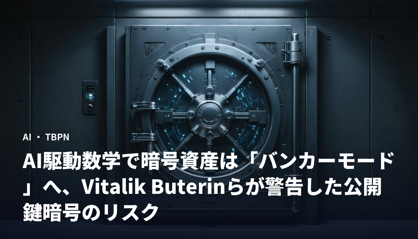 AI駆動数学で暗号資産は「バンカーモード」へ、Vitalik Buterinらが警告した公開鍵暗号のリスク