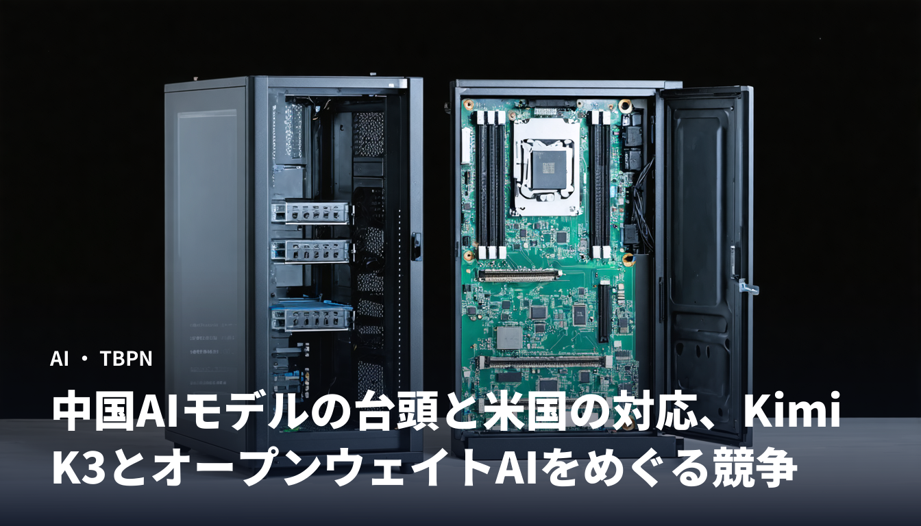 中国AIモデルの台頭と米国の対応、Kimi K3とオープンウェイトAIをめぐる競争
