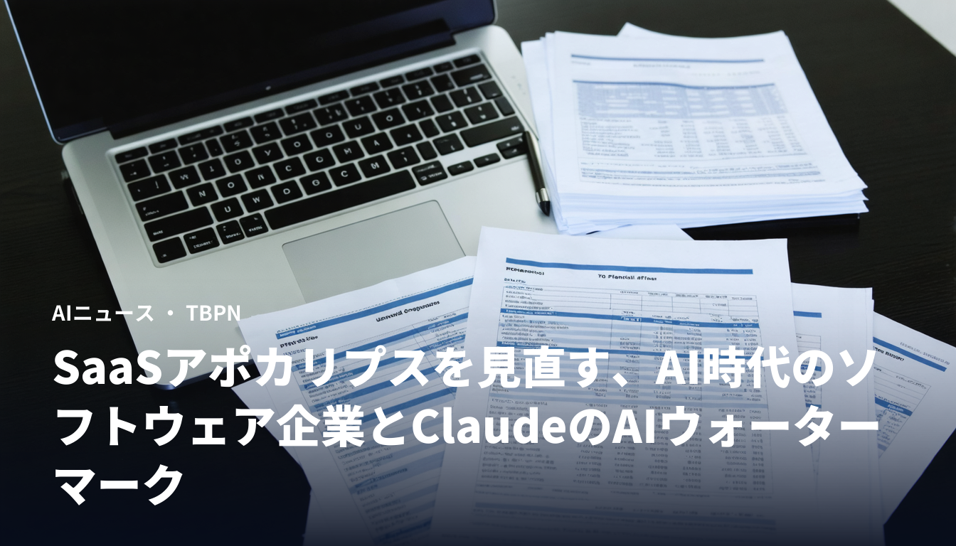 SaaSアポカリプスを見直す、AI時代のソフトウェア企業とClaudeのAIウォーターマーク
